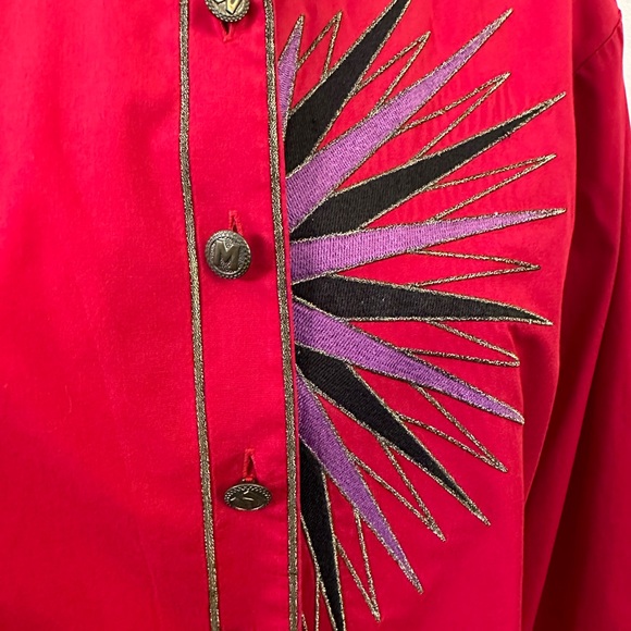 Vintage Bob Mackie Blouse Size XL - Picture 2 of 2